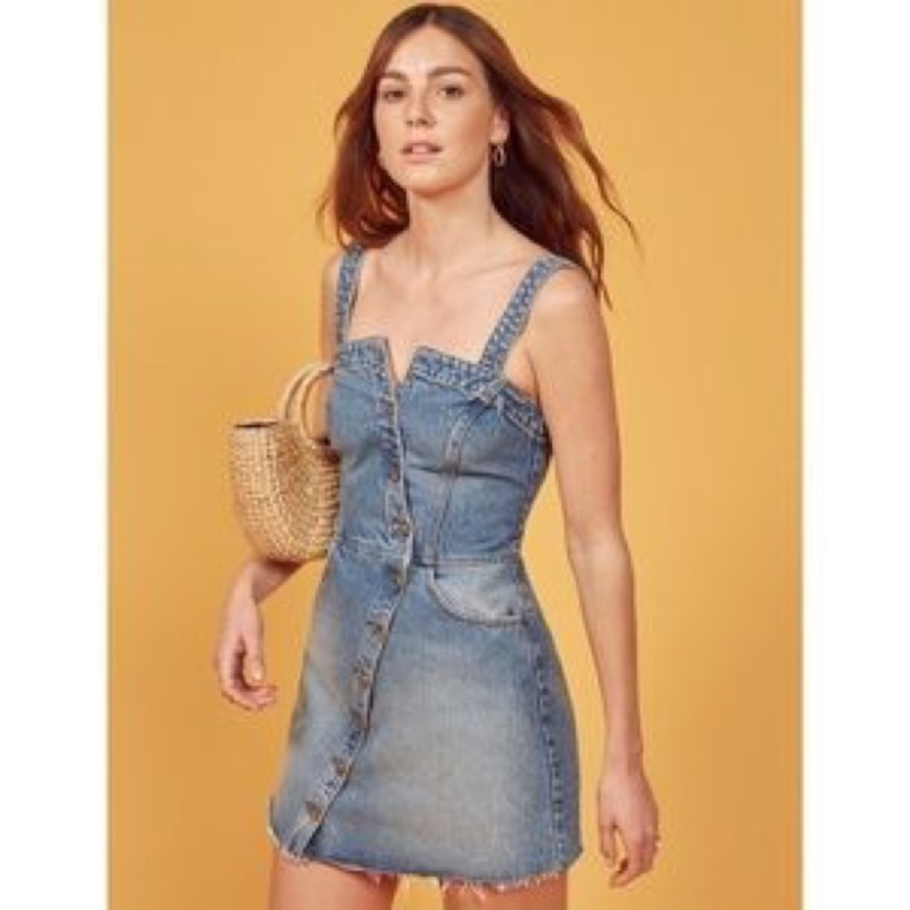 REFORMATION DENIM DRESS - Picture 6 of 7